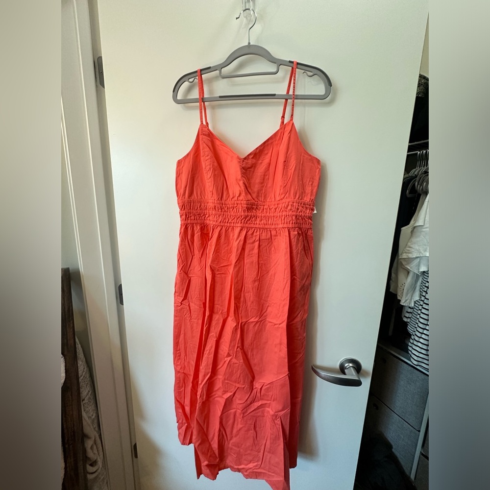 Waist-Defined Cami Midi Dress